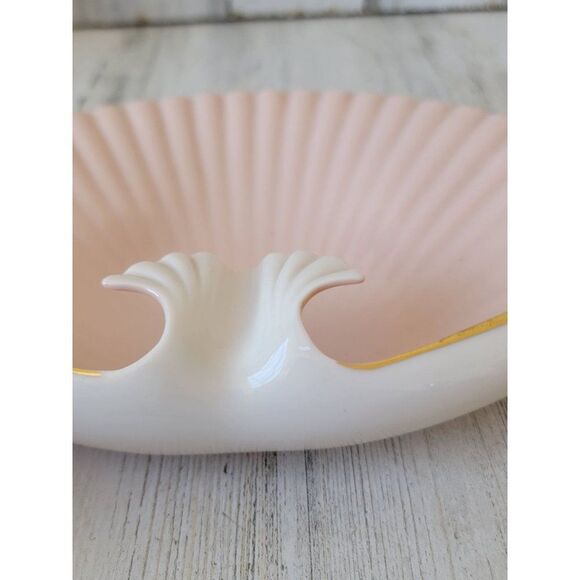 Lenox sea shell dish pink collectible home‎ decor gold trim trinket - Picture 5 of 9
